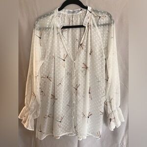Vintage Missook button down blouse